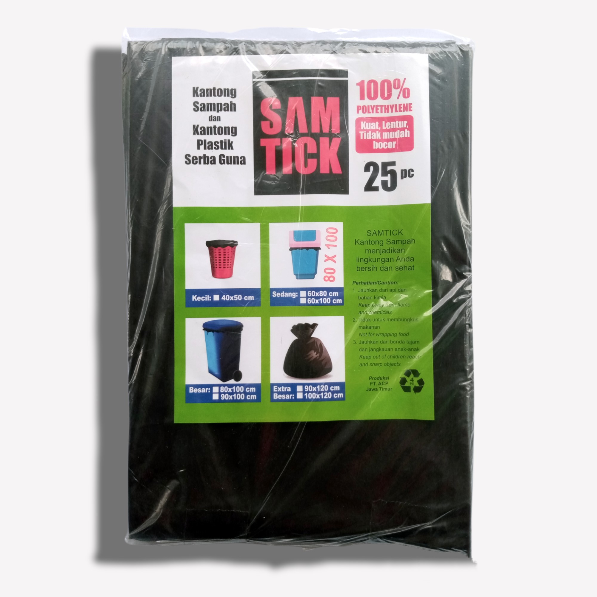 PE Plastic Trash bag 60x100cm